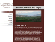 Tablet Screenshot of littlecattleco.com